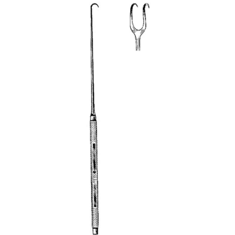 Merit Joseph Hook - 6-1/4", 2 Prongs, Sharp, 5mm Spaced Tips - 97-394 