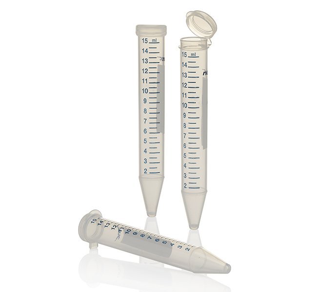 Thermo Scientific Nunc EZFlip Centrifuge Tube Plain 15 mL Hinged Snap Cap Polypropylene Tube (500/CS) 
