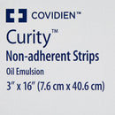 Cardinal Curity Oil Emulsion Impregnated Dressing, 3 x 16 Inch (216/CS)