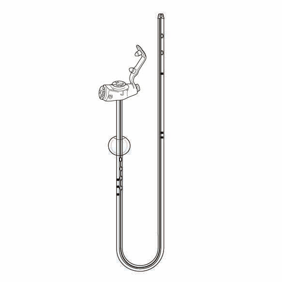 Low-Profile Transgastric-Jejunal Feeding Tube MIC-Key 18 Fr. 30 cm Tube Silicone Sterile 