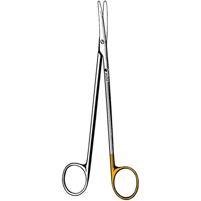 Sklarcut Metzenbaum Dissecting Scissors - 7", Curved, Blunt/Blunt, 1 Standard Edge, 1 Micro-Serrated Edge - 15-3575