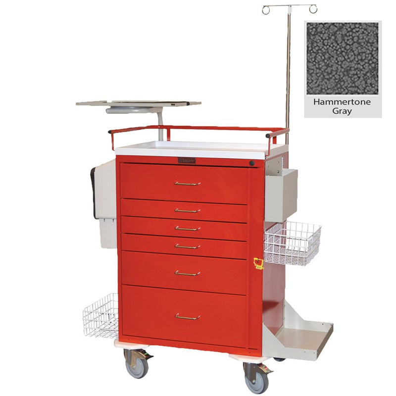 Emergency Cart Classic Line Steel Frame 47-1/2 X 44-1/2 X 22 Inch Gray 