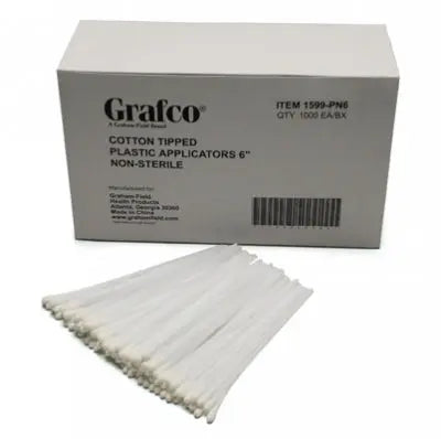 Graham-Field Cotton-Tipped Applicators - 6", Plastic 