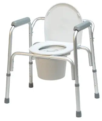 Graham-Field Lumex 3-in-1 Aluminum Commode with Removable Back Bar 