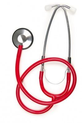 Graham-Field Lightweight Single Head Stethoscope  Lightweight Single Head Stethoscope - Red