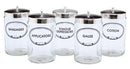 Graham-Field Labeled Glass Sundry Jars