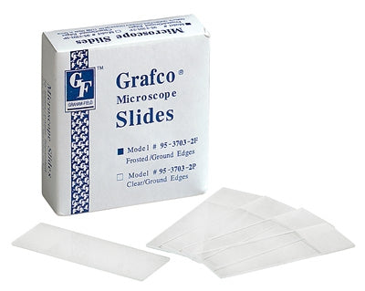 Graham-Field Grafco Microscope Slides  Grafco Microscope Slides, Frosted, 3"x1"