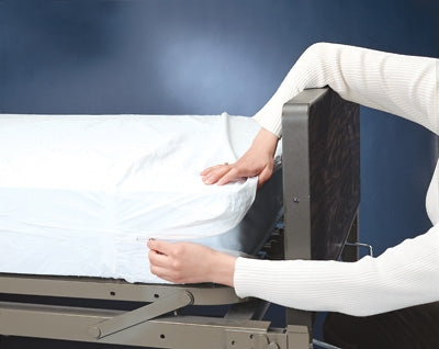 Graham-Field Plastic Mattress Cover  3862 - Zippered Cover Encloses Mattress Completely