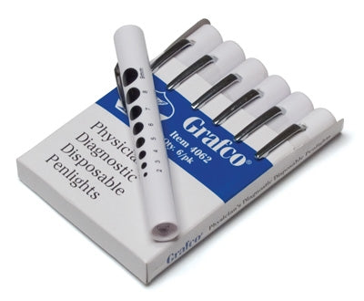 Graham-Field Disposable Penlights  Penlight Disposable, White, 6/Pk Grafco
