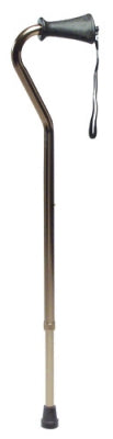 Graham-Field Adjustable Offset Canes - Ortho-Ease Grip  6327 - Lumex Aluminum Adjustable Offset Cane, Bron