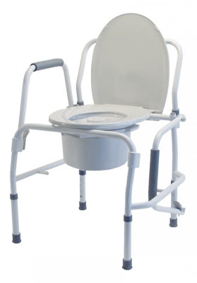 Graham-Field Silver Collection 3-In-1 Steel Drop Arm Commode  6433A - Lumex Silver Collection Steel Drop Arm 3-I