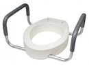 Graham-Field Deluxe Toilet Seat Riser With Removable Armrests  Elong Toilet Seat Riser Retail