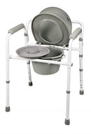 Graham-Field 3-In-1 Steel Folding Commode  Lumex Deep Seat Steel Folding Commode
