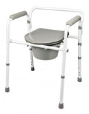 Graham-Field 3-In-1 Steel Folding Commode  Commode Folding Steel - Retail