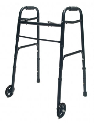 Graham-Field Lumex Colorselect Adult Walker With Wheels  Everyday Walker with Wheels Dual Release Blk Adult