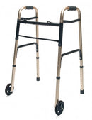 Graham-Field Lumex Colorselect Adult Walker With Wheels  Everyday Walker with Wheels Dual Release Gld Adult
