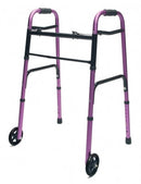 Graham-Field Lumex Colorselect Adult Walker With Wheels  Everyday Walker with Wheels Dual Release Plum Adul