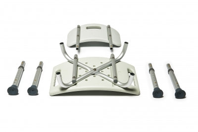 Graham-Field Knock Down Bath Seat - Non-Retail  7921KD-4 - Knock-Down Bath Seat with Backrest