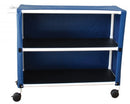 Graham-Field Pvc Linen Cart With Cover  Linen Cart Pvc Large 2 Shelf Lumex