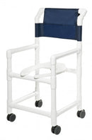 Graham-Field Pvc Shower Commode Chair  Lumex 18" PVC Shower Commode Chair
