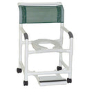 Graham-Field Pvc Shower Chair/Commode  Lumex 22" PVC Shower Commode Chair with Sliding Fo