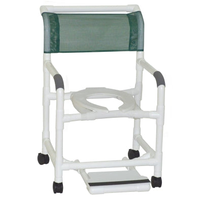 Graham-Field Pvc Shower Chair/Commode  Lumex 22" PVC Shower Commode Chair with Sliding Fo