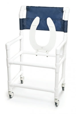 Graham-Field Pvc Shower Commode Chair  Lumex 22" PVC Shower Commode Chair