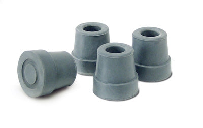 Graham-Field Cane Tips-Gray (4 Tips)  Fits Small Base Quad Canes