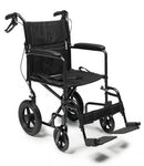 Graham-Field Deluxe Aluminum 12" Rear Wheel Transport Chair  Wheelchair Deluxe Transport Chair with 12" Rear Wh