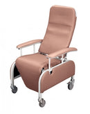 Lumex Preferred Care Recliner with Drop-Arm - Rosewood Upholstery