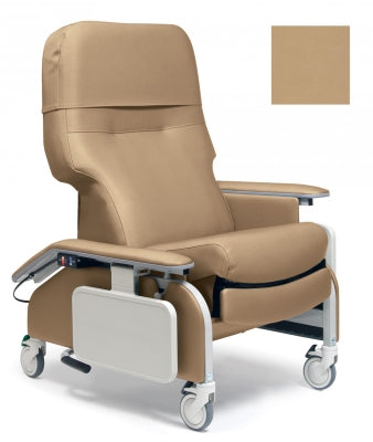 Graham-Field Lumex Deluxe Clinical Care Recliner With Drop Arms  Warm Taupe