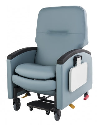 Lumex Pivot-Arm Clinical Care Recliner - Imperial Blue