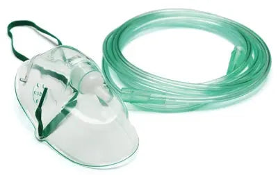 Graham-Field John Bunn Simple Oxygen Mask, Adult with 7' Tubing 
