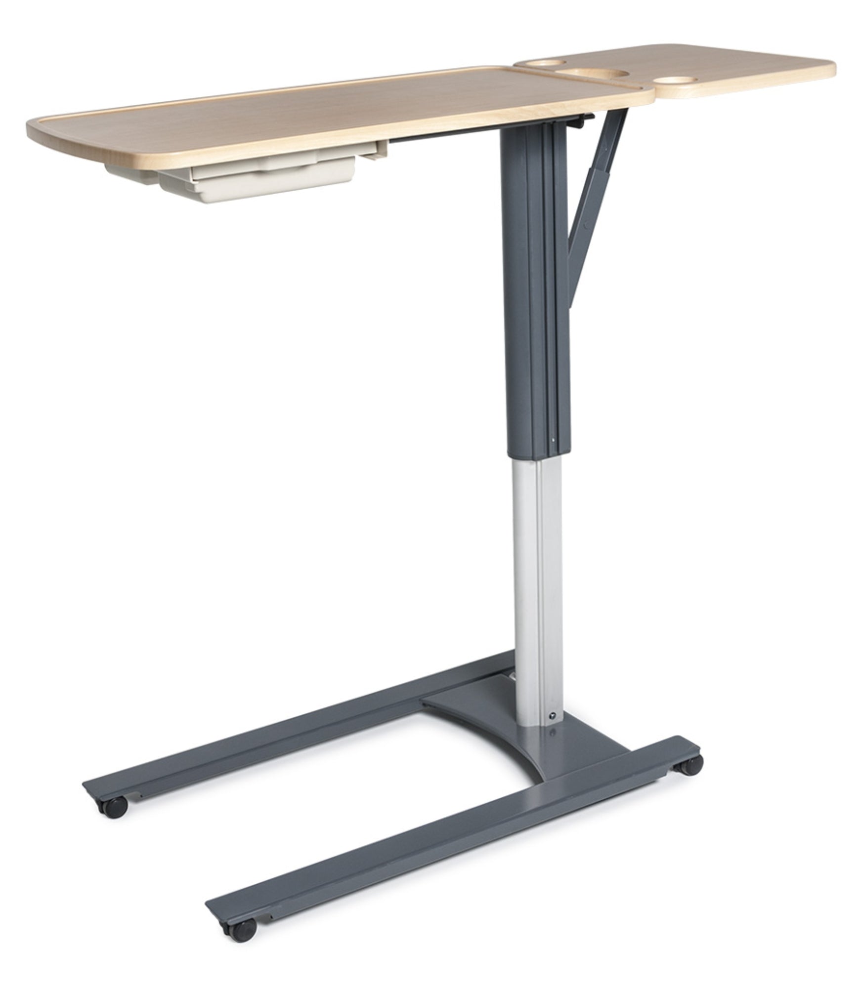 Graham-Field Overbed Table  with Thermofoil Flip Top Hardrock Maple 
