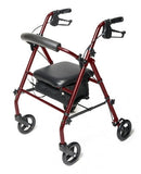 Graham-Field Walkabout Steel Kd 4 Wheel Rollator  Burgundy Lumex