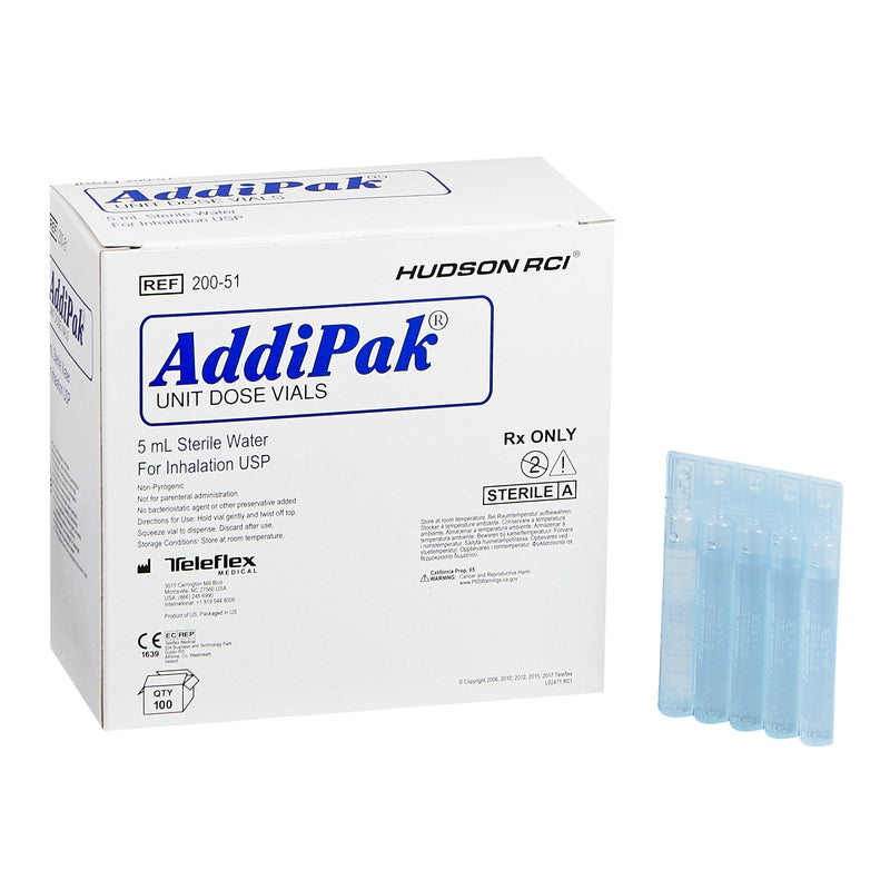 Medline Addipak Sterile Water Liquid 5 mL (HUD20051 / CS) 