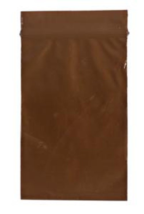 Reclosable UV Protection Bag 2 X 3 Inch Plastic Amber Zipper Closure (Case of 1000)