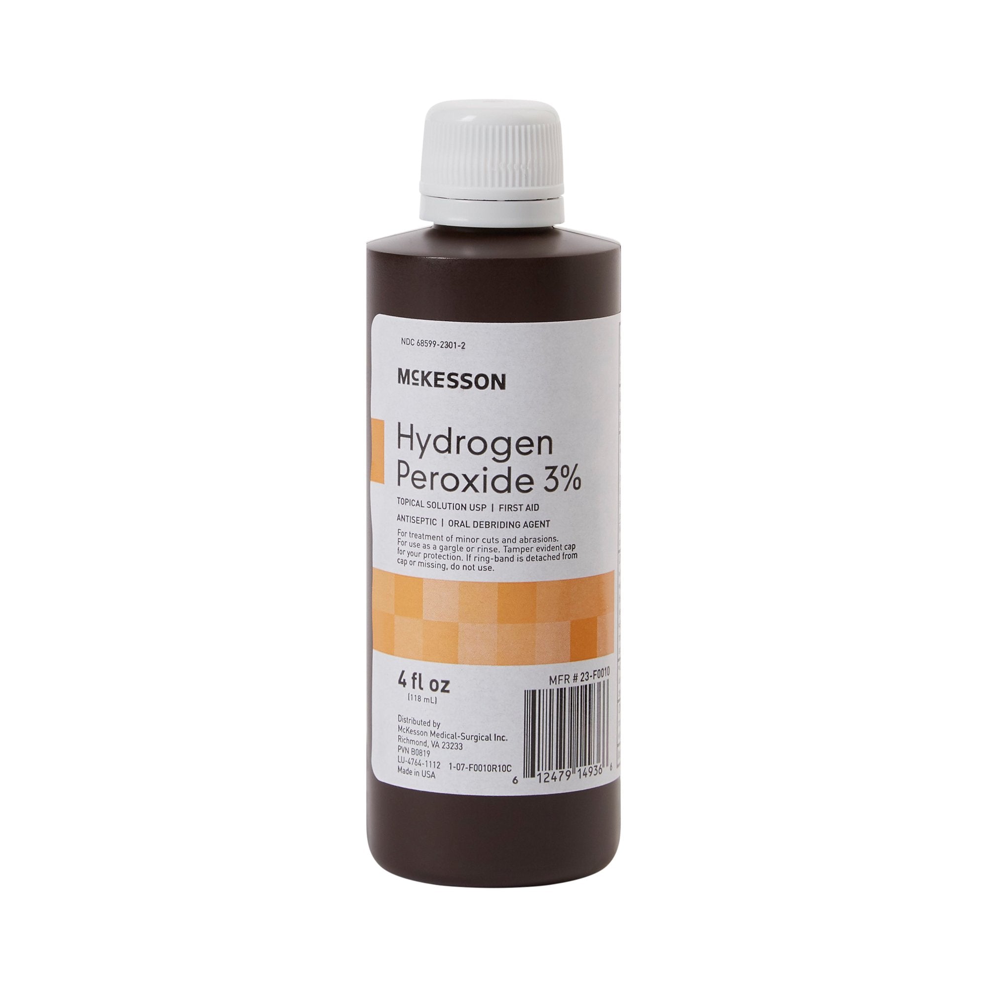 McKesson Brand McKesson Hydrogen Peroxide Antiseptic, 4-ounce Bottle (24/CS) 