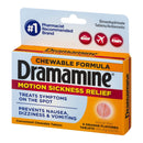 Dramamine Motion Sickness Antiemetic Dual Action Chewable Tablets Orange (Box of 8)