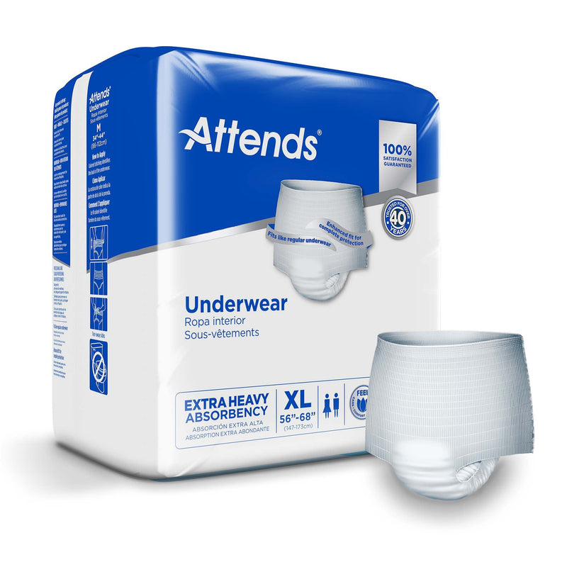 Attends Healthcare Products Attends Care Moderate Absorbent Underwear, Extra Large (56/CS) 