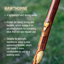 Brazos Hawthorn Rustic Walking Stick, 58-Inch Height (Each)