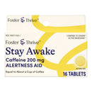 Foster & Thrive Stay Awake Caffeine 200 mg Tablets (Box of 16)