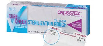 SPS Medical Supply Sure-Check Sterilization Pouch, 5-1/4 x 10 Inch (2000/CS) 