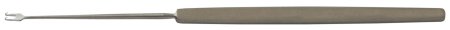 BR Surgical FREER Skin Hook, double prongs, sharp, 2.5mm wide, 6" 