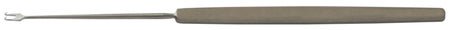 BR Surgical FREER Skin Hook, double prongs, sharp, 2.5mm wide, 6" 