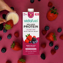 Vidafuel Wellness Protein Drink with Collagen and Whey, Berry Delight Flavor (Case of 6)