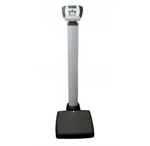 Health o meter 599KGHR Heavy Duty Waist High Digital Scale with Height Rod Included - KG Only 