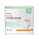 McKesson Classic Light Absorbency Incontinence Underwear, Extra Large (Case of 56)