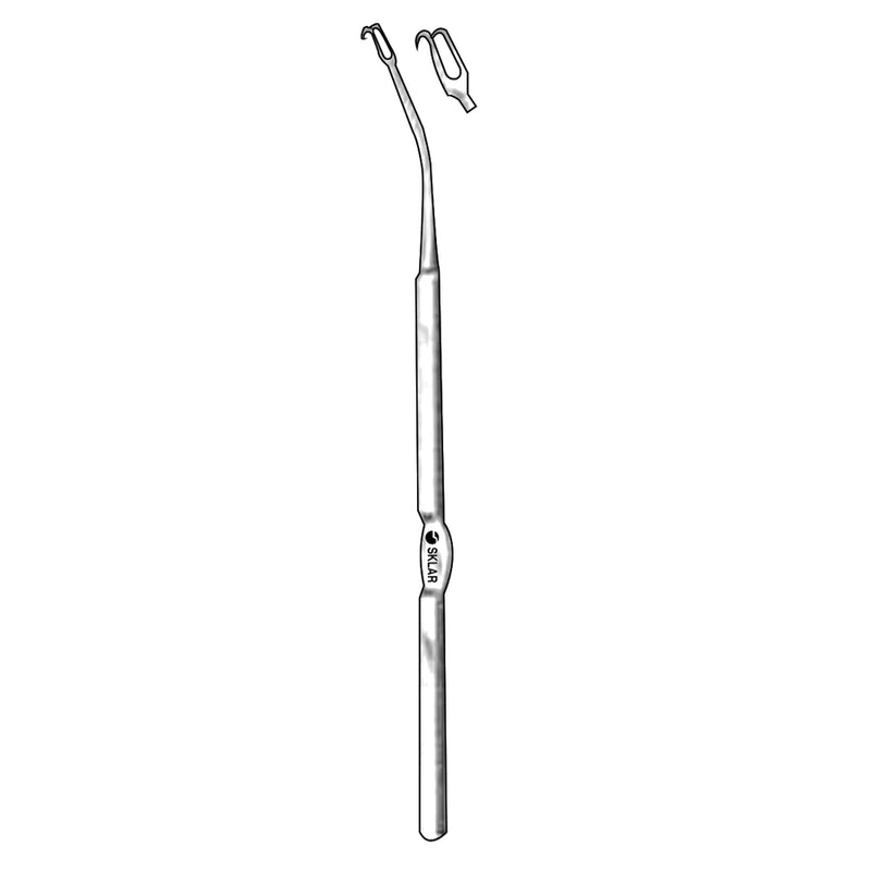Sklar Blocksma Cleft Palate Hook - 7", Double Hook, Sharp - 75-1232