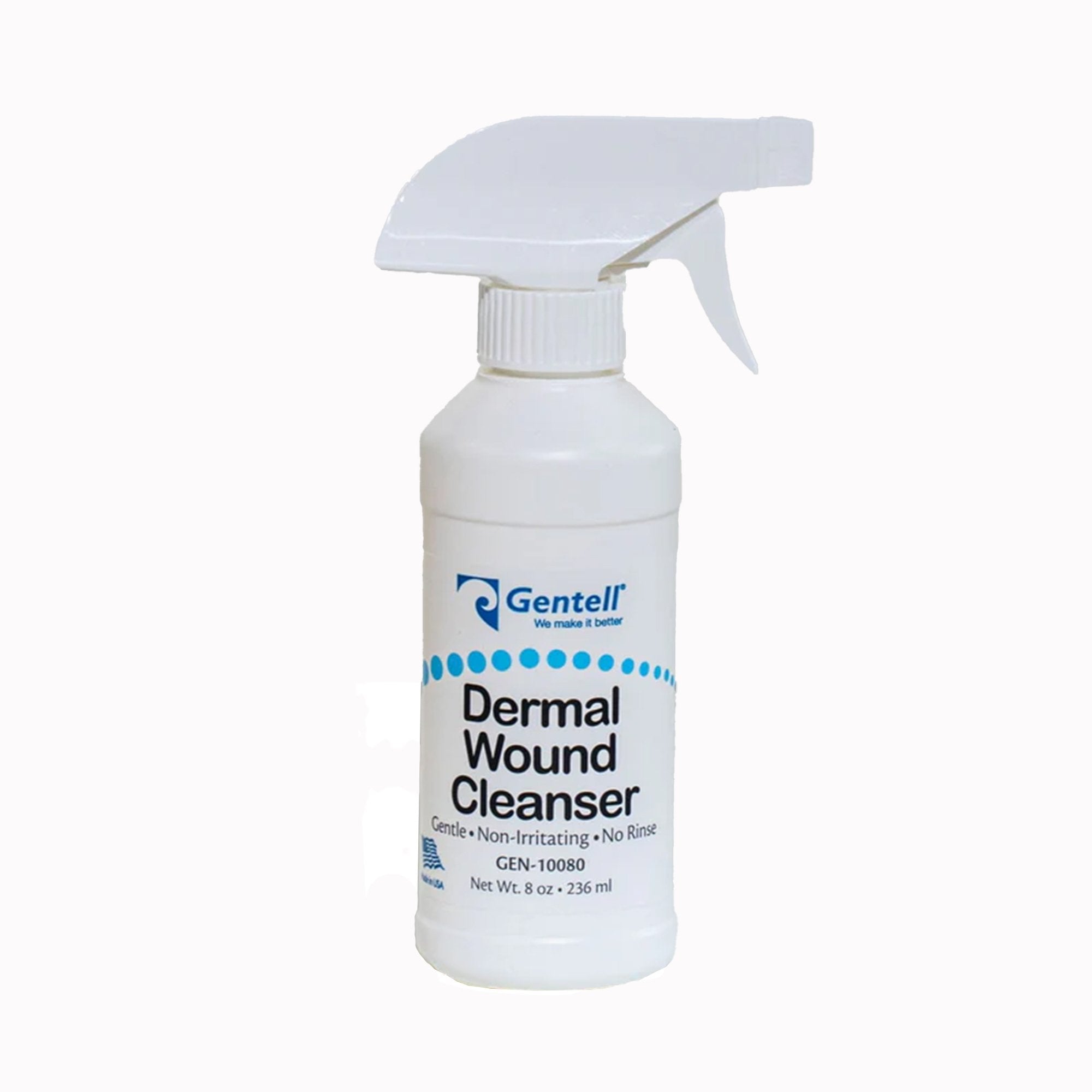 Gentell Dermal Wound Cleanser, 8-ounce spray bottle (Case of 6 Items)